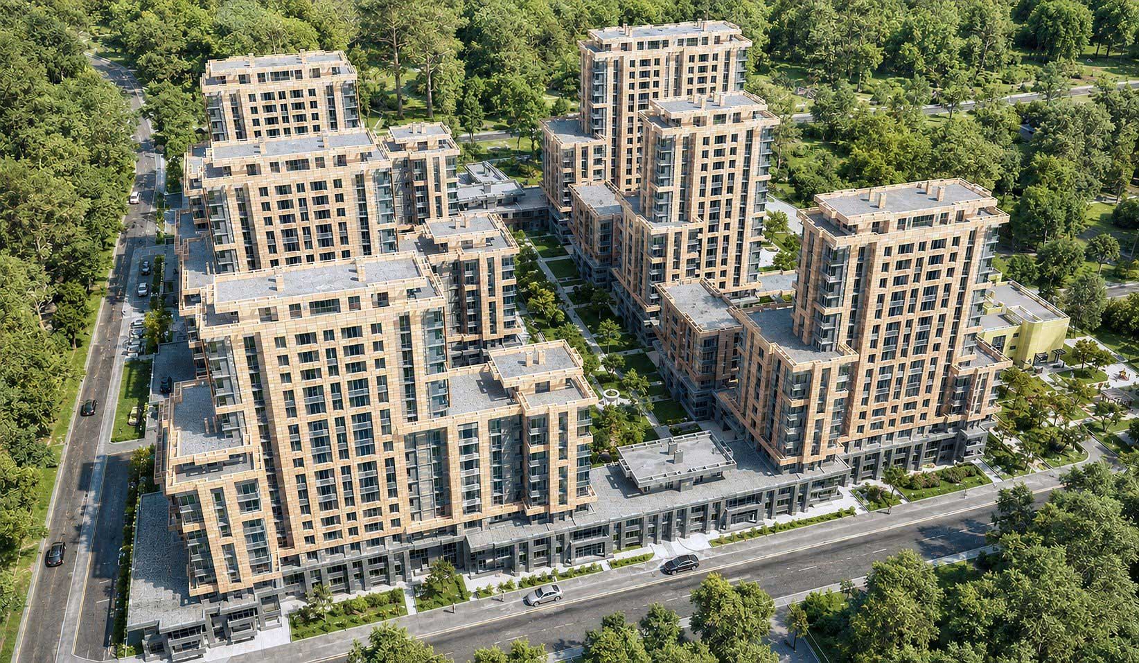 Проект многоэтажного комплекса — многоэтажная архитектура